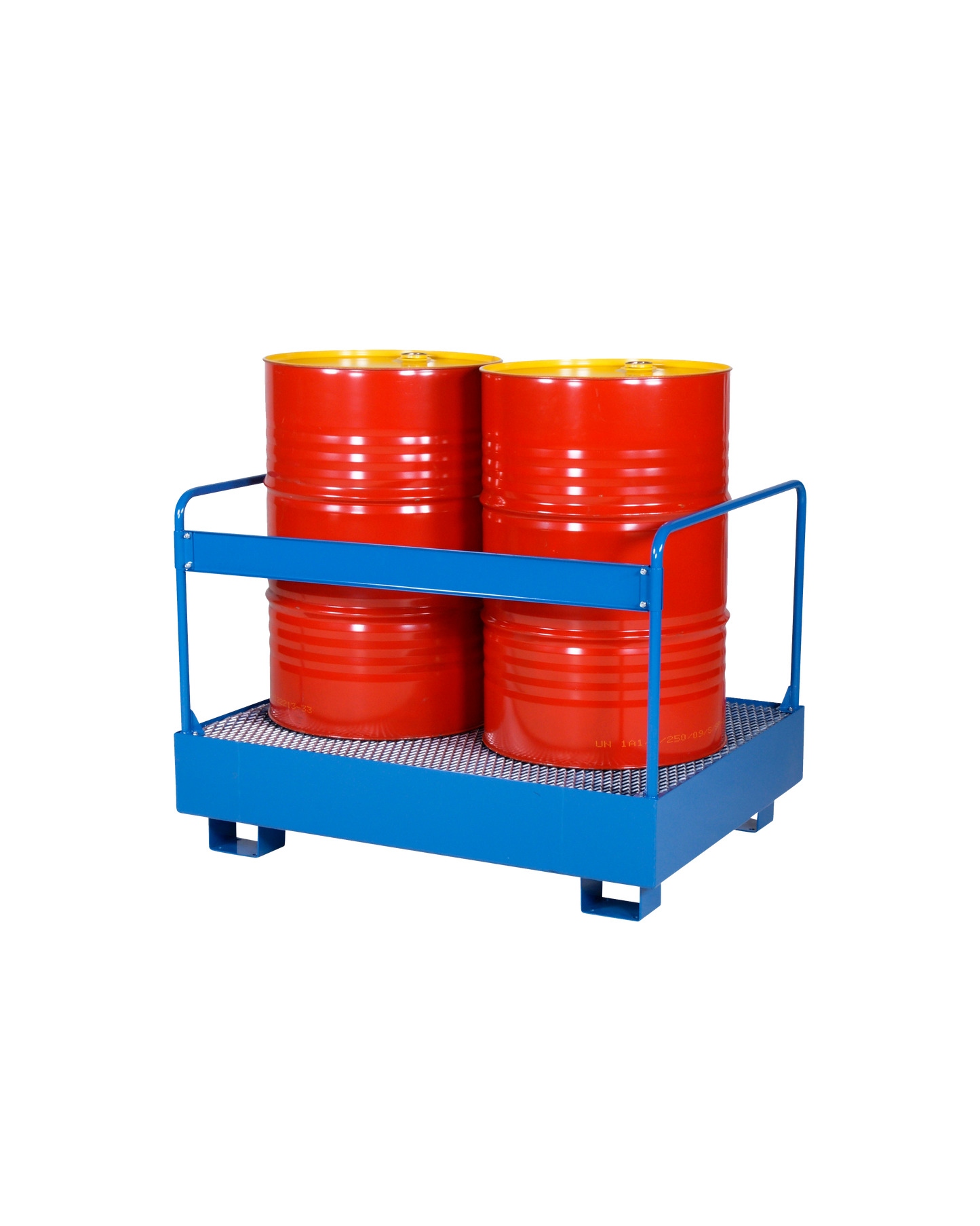 Pallet di ritenzione per Fusti - Capacità: 2 Barili/Fusti