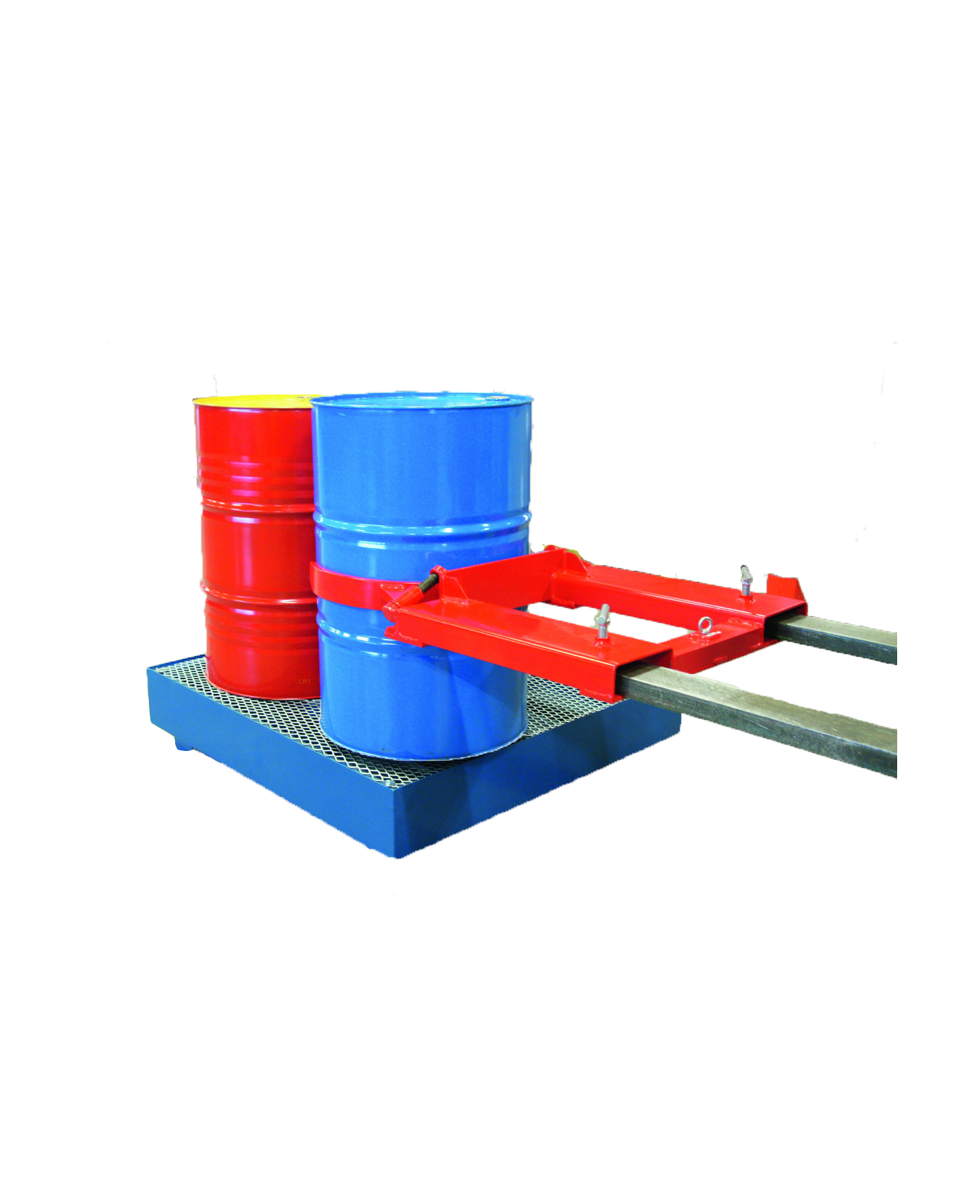 Dispositivo di Bloccaggio Fusti per forche DG40 – 300 kg