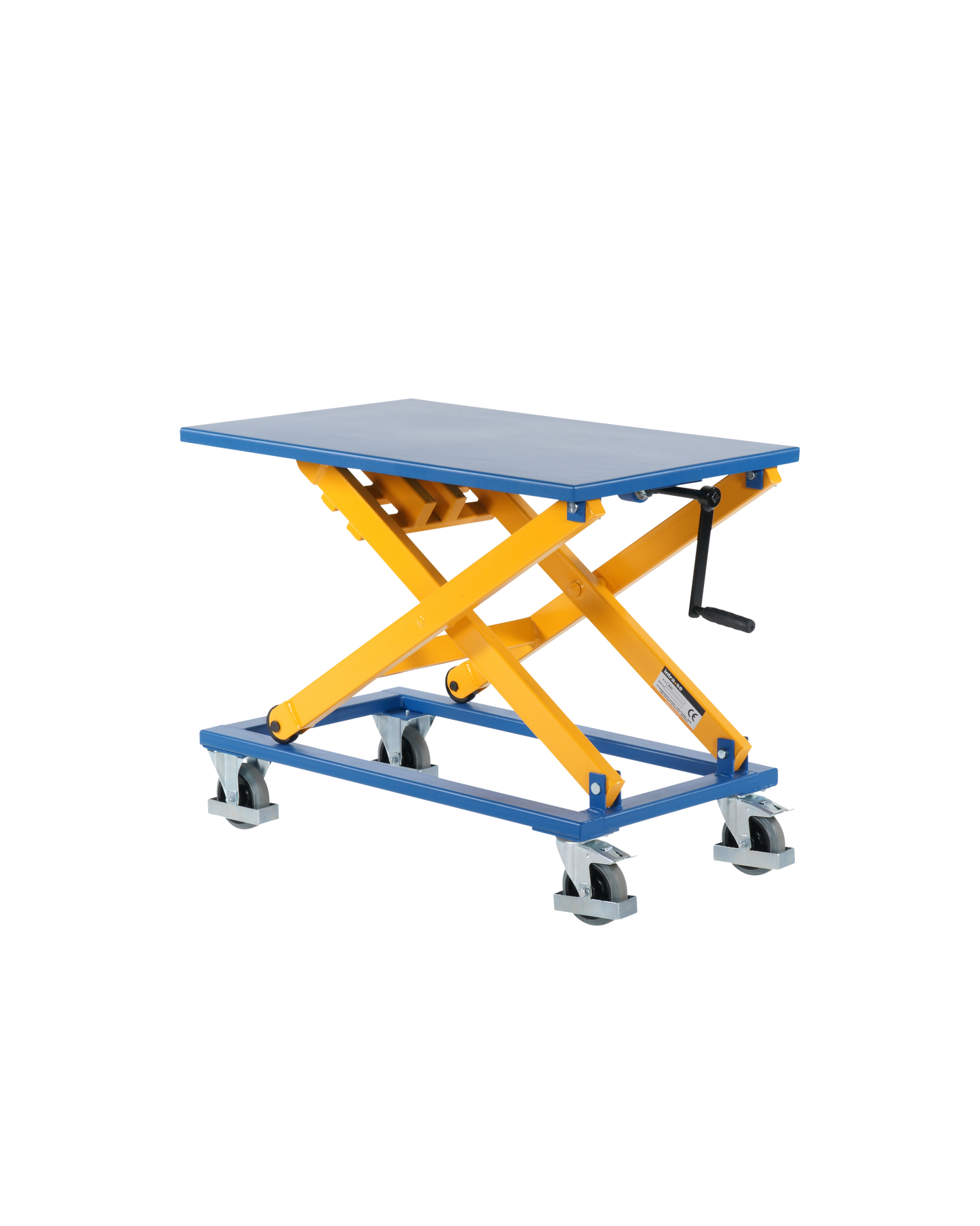 Tavola Elevatrice Manuale con Manovella a Pantografo 300 kg - 950x600 mm