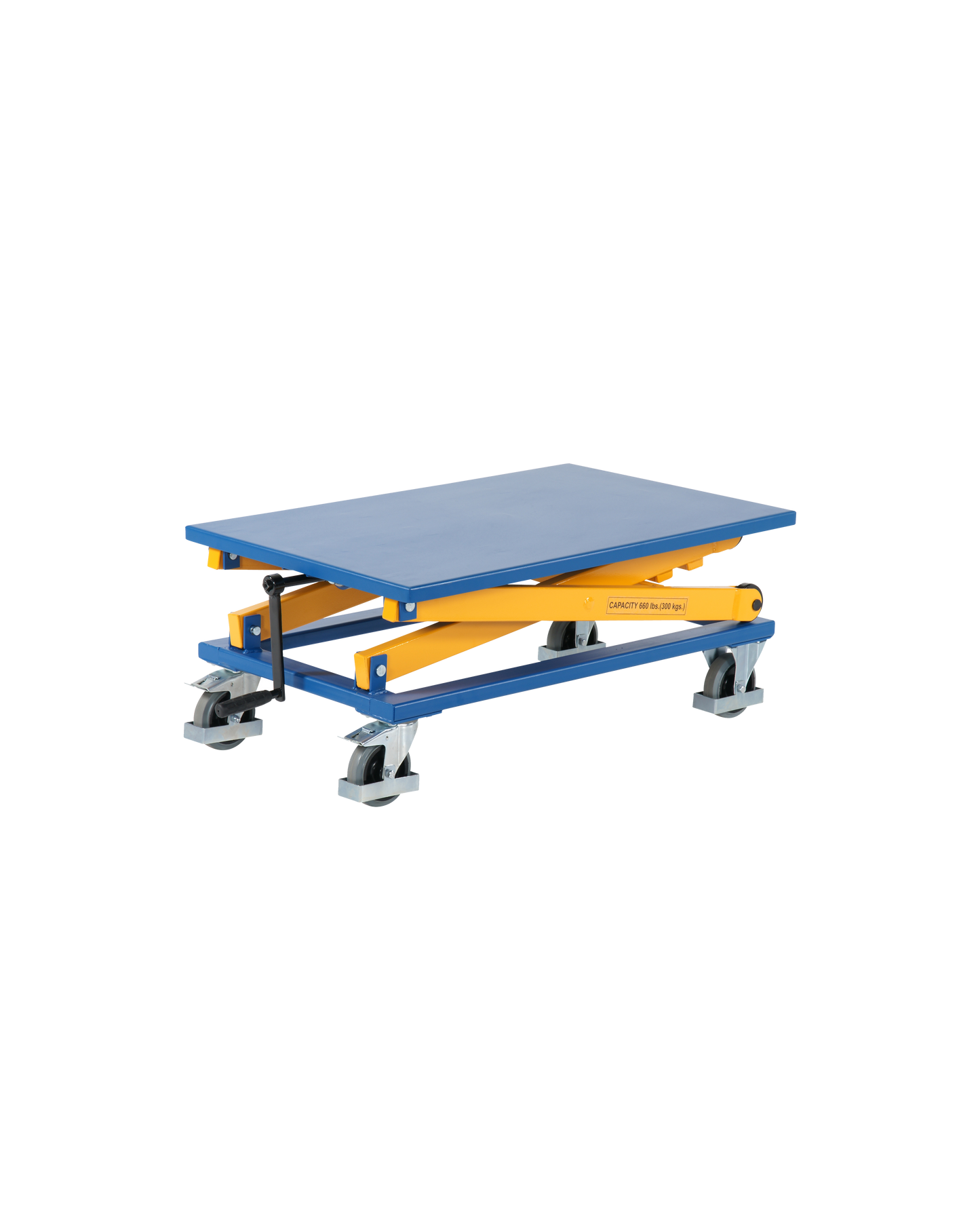Tavola Elevatrice Manuale con Manovella a Pantografo 300 kg - 950x600 mm