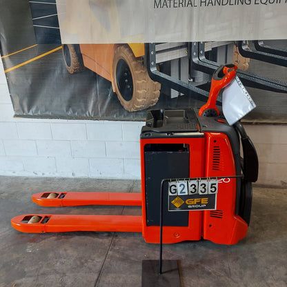Linde T20 AP usato 2017 - transpallet elettrico con pedana - foto 1