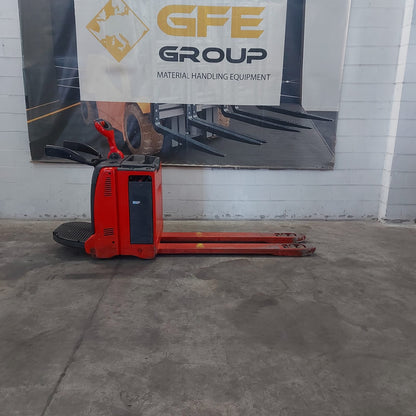 Linde T20 AP forche 1.600 mm usato 2019 - transpallet elettrico con pedana - foto 1