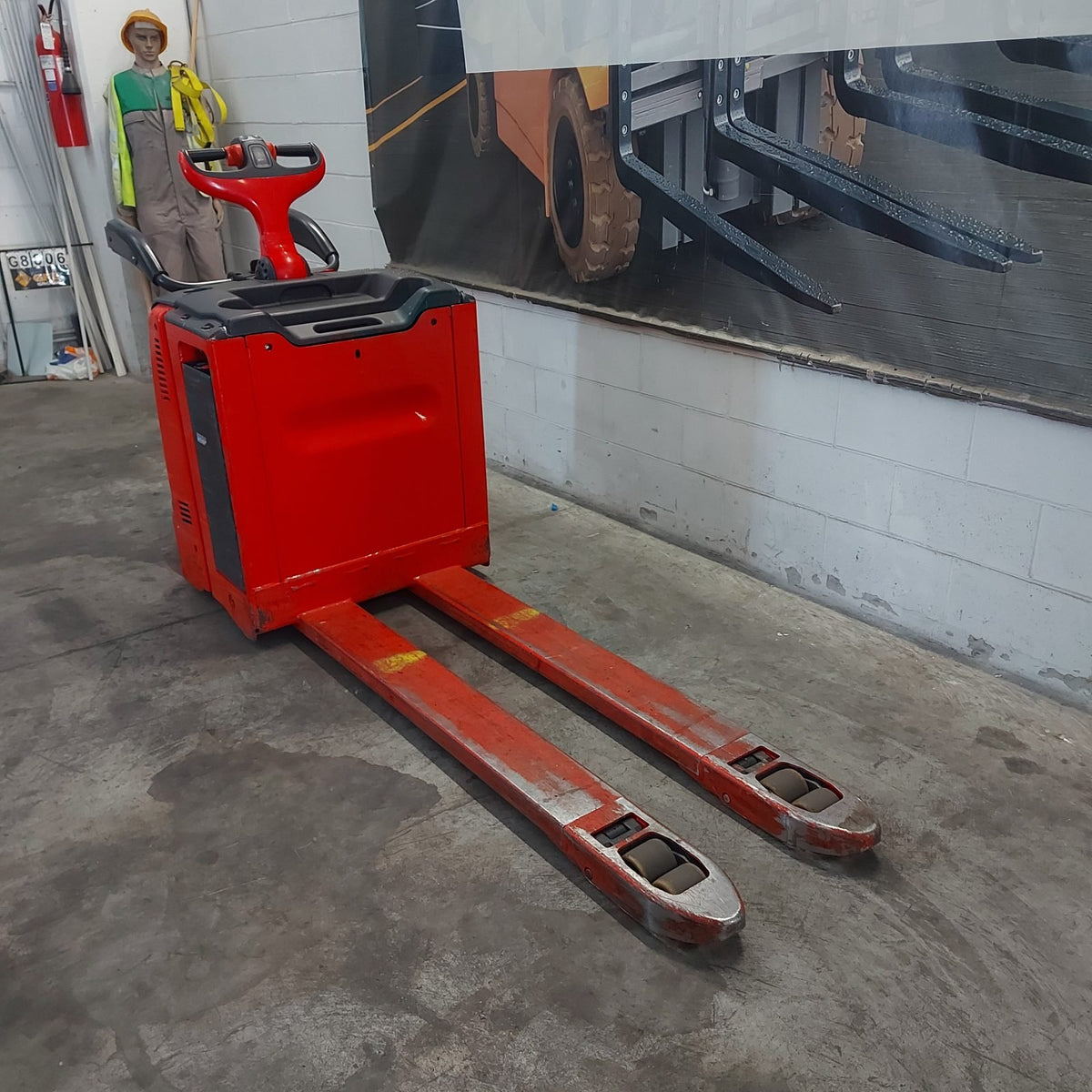Linde T20 AP forche 1.600 mm usato 2019 - transpallet elettrico con pedana - foto 3