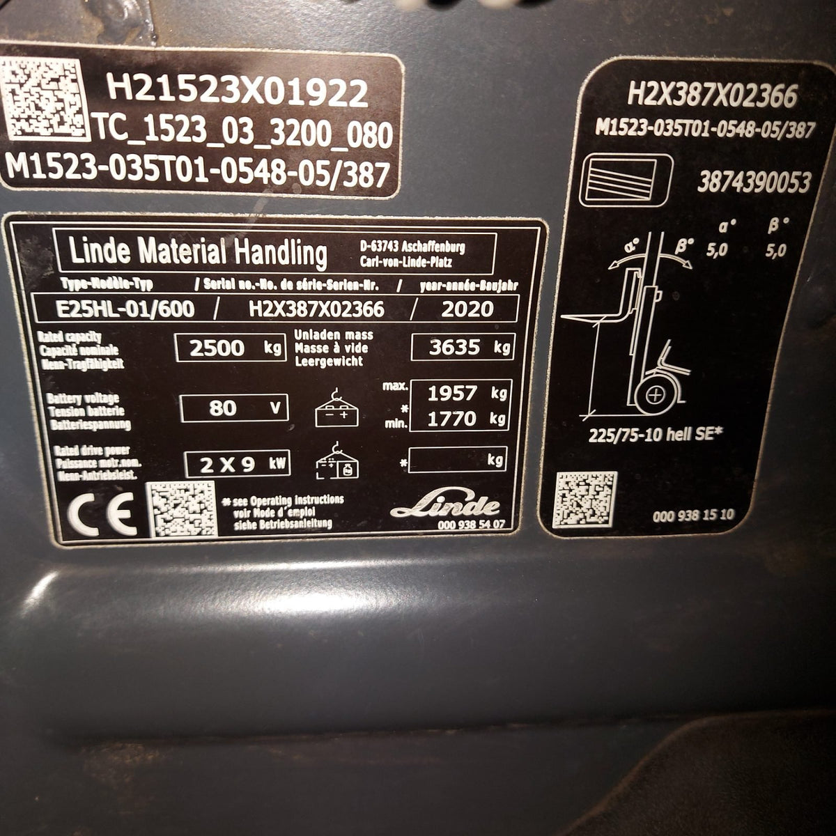 Linde E25HL-01 usato 2020 - carrello elevatore elettrico - foto 10