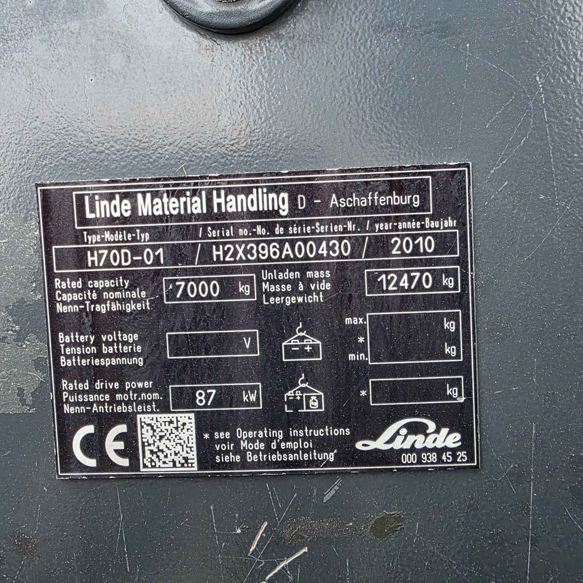 Linde H70D-01 usato 2010 - carrello elevatore diesel - foto 7