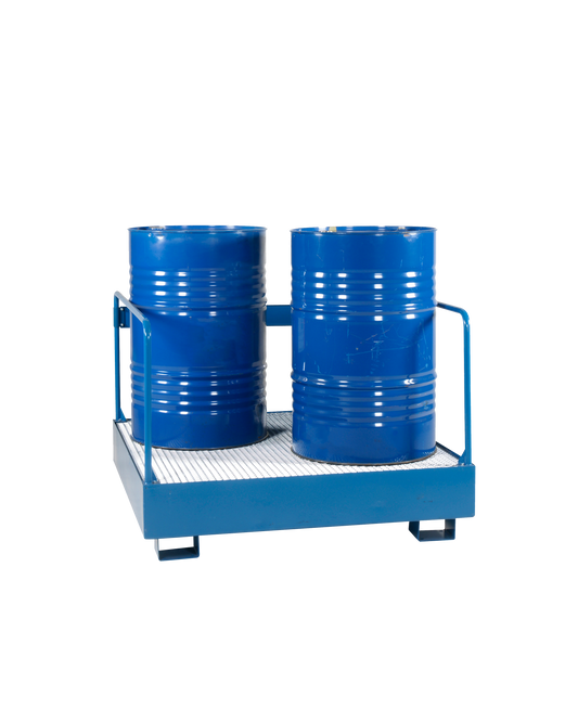 Pallet di ritenzione per Fusti - Capacità: 4 Barili/Fusti