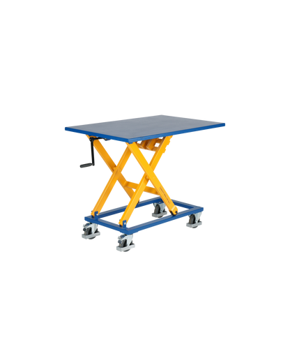 Tavola Elevatrice Manuale con Manovella a Pantografo 300 kg - 750x1150 mm