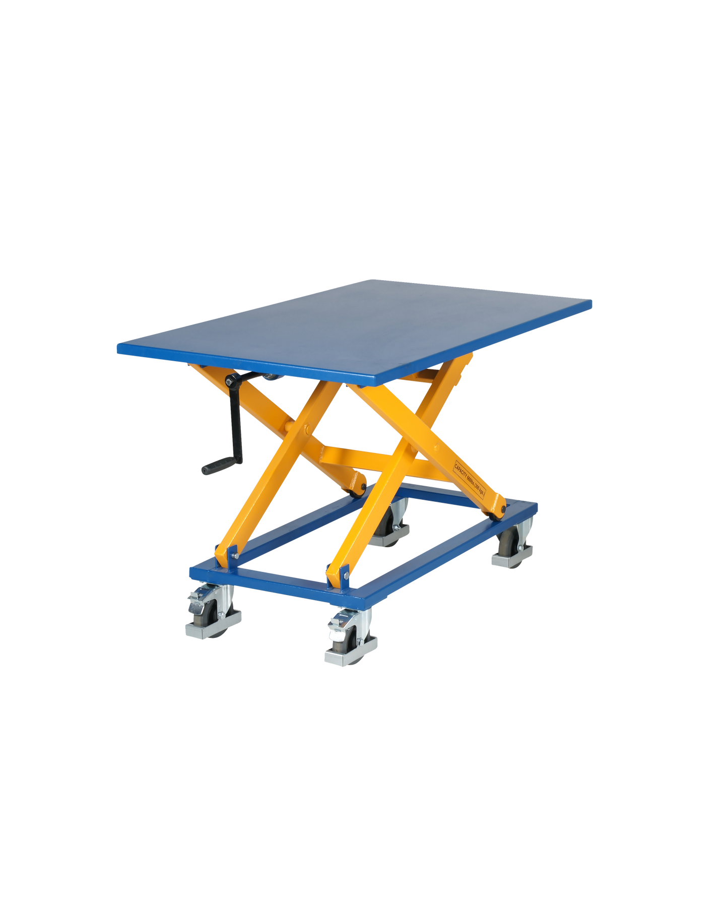 Tavola Elevatrice Manuale con Manovella a Pantografo 300 kg - 750x1150 mm