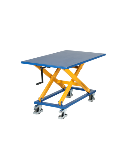 Tavola Elevatrice Manuale con Manovella a Pantografo 300 kg - 750x1150 mm